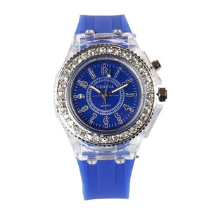Luminous LED Sport Watches Women Quartz Watch ladies Women Silicone Wristwatches glowing Relojes Mujer Led Flash Luminous